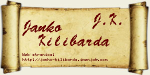 Janko Kilibarda vizit kartica